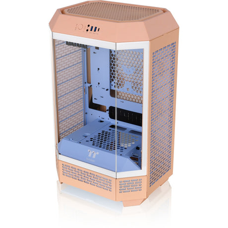 Thermaltake The Tower 300 - Peach Fuzz Mini Tower Case (Peach | 3x USB-A | Tempered Glass)