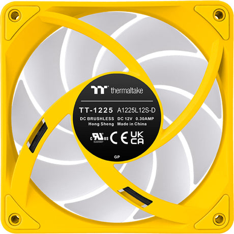 Thermaltake ct120 ex argb sync ventilátor do pc bumblebee (balenie 3 ventilátorov) ventilátory do skrinky (žltá, 3 kusy, 120 x 120 x 25 mm, pwm)