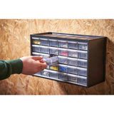Stanley chest of drawers 30 compartments tool box (black transparent)