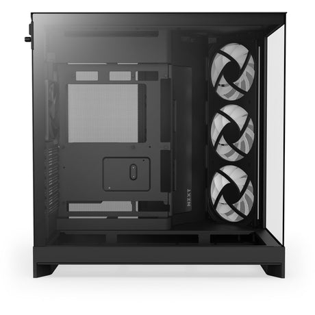Nzxt h9 flow rgb midi tower housing (black (matte) | 2x usb-a | 1x usb-c | rgb | tempered glass)