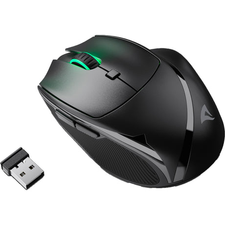 Sharkoon Officepal M25W Mouse (Black, 400 - 4000 dpi, RGB, 2.4 GHz USB)