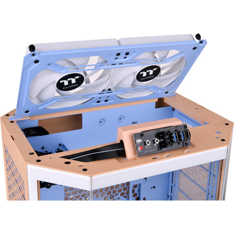 Thermaltake The Tower 300 - Peach Fuzz Mini Tower Case (Peach | 3x USB-A | Tempered Glass)