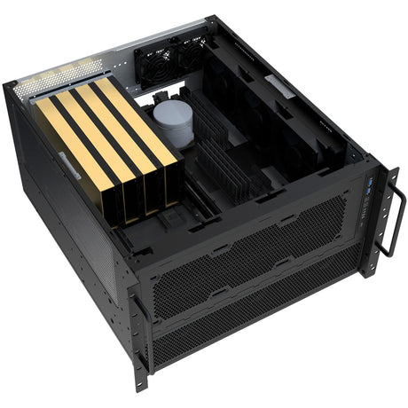 Silverstone rm600 rack ház (fekete)