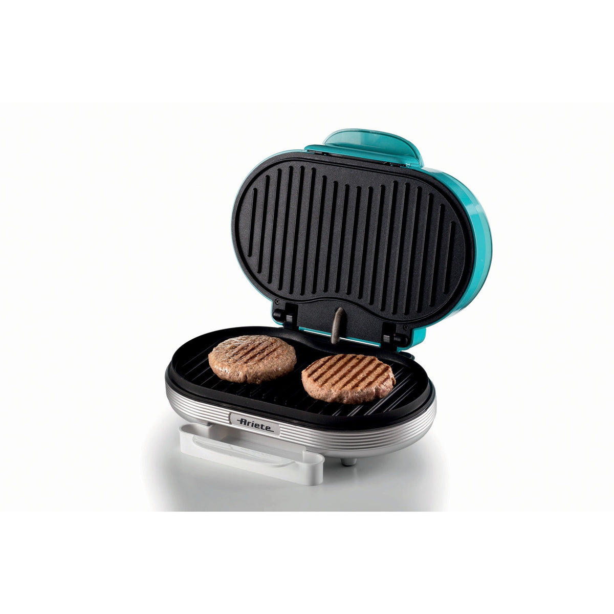 Ariete Party Time Hamburger Maker 0205 01 Electric Grill Plate (light blue white)