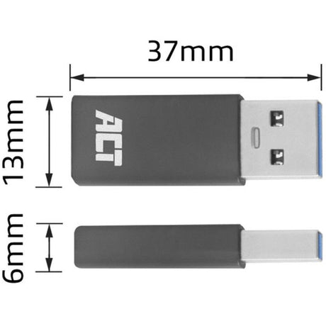 Act connectivity USB-A to USB-C adapter (dark gray)