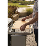 Weber works cutting board and storage box container (gray brown, to place in the works side table)