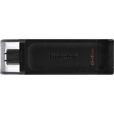 Kingston data traveler 70 64 GB USB stick (black, dt70 64 GB, USB-C 3.2 gen 1)
