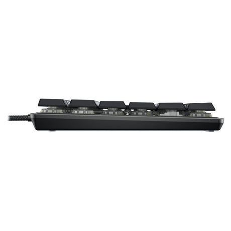 Механична клавиатура Cherry KC 500 MX LP TKL (черна, US оформление (QWERTY), MX Low Profile 2.0 Ivory, 80% (TKL), бели светодиоди, PBT клавишни капачки)