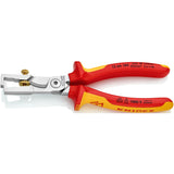 Knipex wire stripper Strix 13 66 180 VDE (red yellow, length 180mm, with knurled screw)