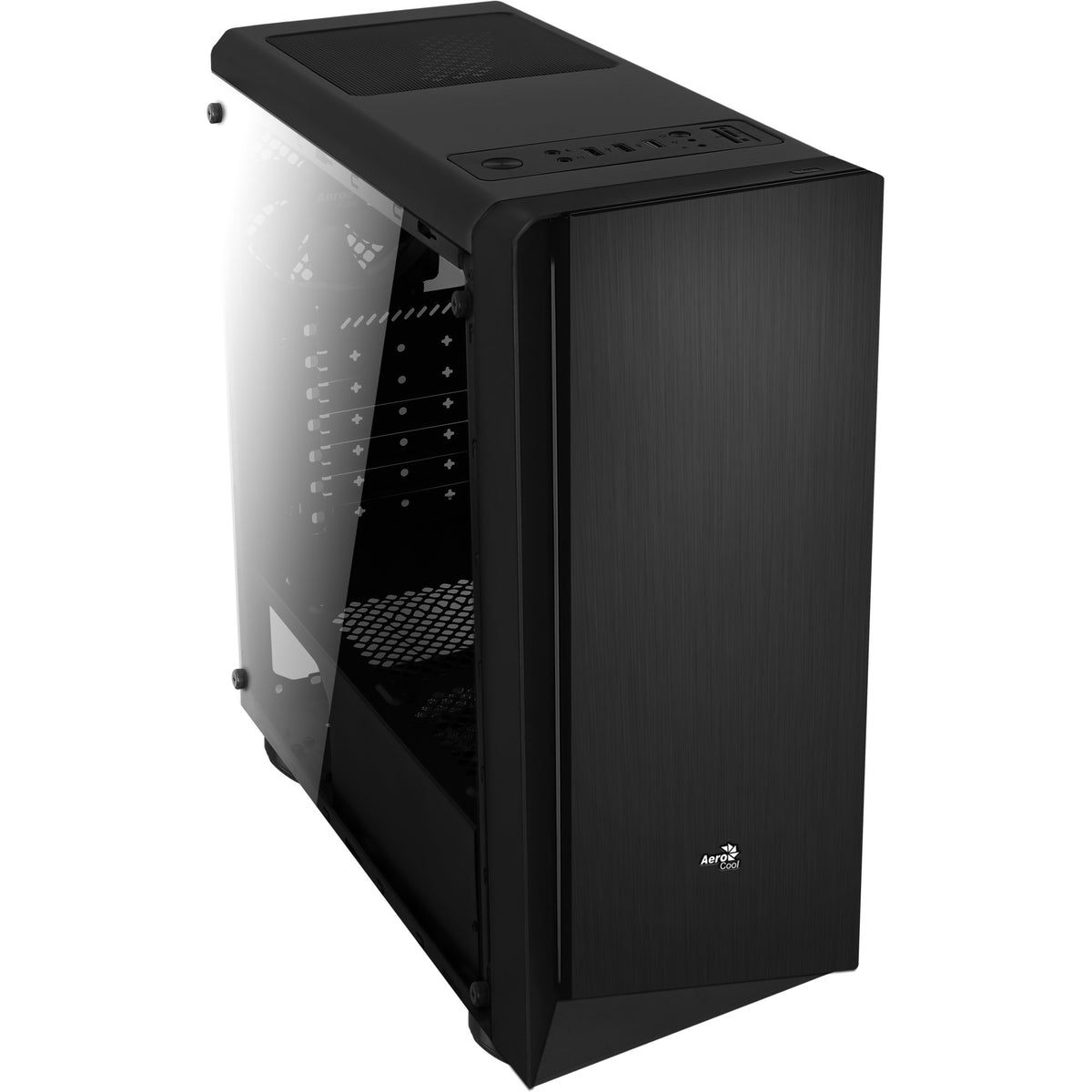 Aerocool Rift Midi Tower Gehäuse (schwaarz | 3x USB-A | RGB | Fënster)