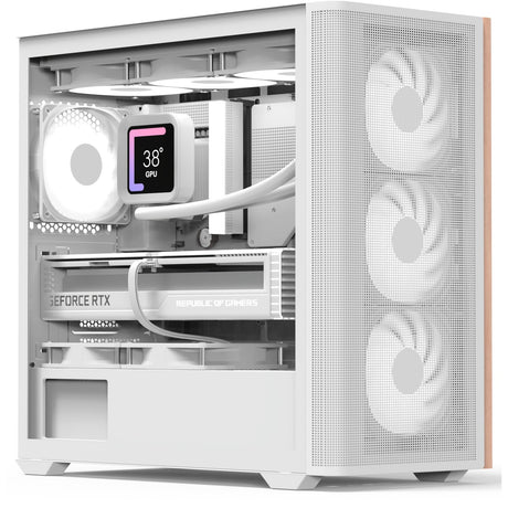 Aerocool b301a Mini Tuermhaus (wäiss | 1x USB-A | 1x USB-C | RGB)