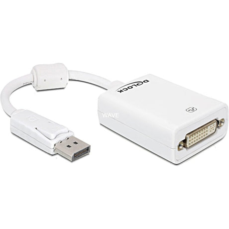 Delock adaptér displayport na dvi-i (bílý, 0,22 metru, pasivní)