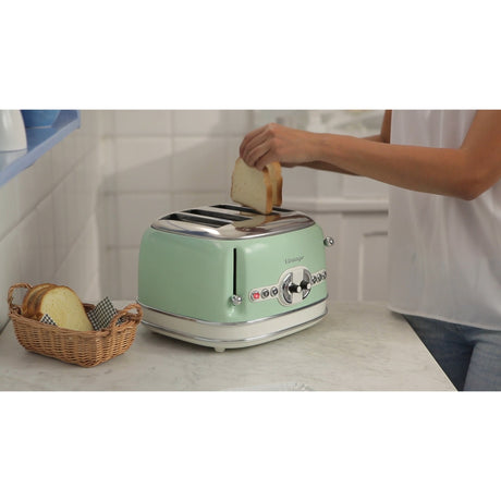 Torradeira vintage Ariete 0156 04 (verde claro)