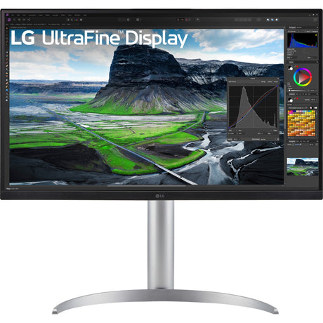 LG Ultrafine 27UQ850V-W 27 4K UHD monitor (bílá stříbrná, 2x HDMI, Display Port, 2x USB-A, USB-B, USB-C)