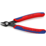 Knipex electronic super Knips 78 81 125 elektronikai fogó (piros kék, csatlakozás rozsdamentes acél szegecssel, huzalbilincs)