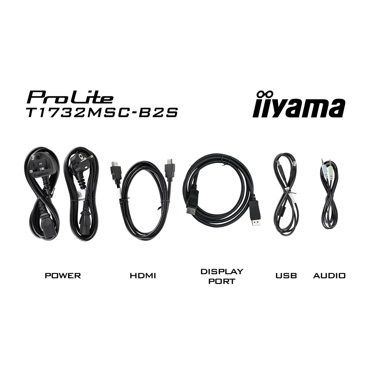Iiyama prolite t1732msc-b2s 17 érintőképernyős monitor (fekete, 1x kijelző port, 1x HDMI)