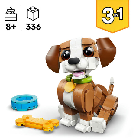 Lego ® creator 3in1 cute animals: playful puppy - animal set - convert into a squirrel or duck - 31382