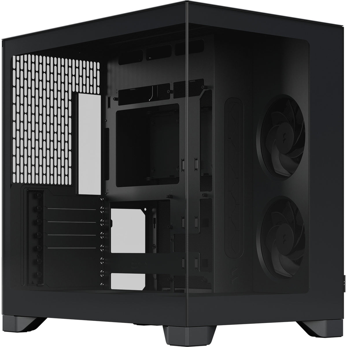 Skriňa Fractal Design Pop 2 Vision Midi Tower (čierna | 1x USB-A | 1x USB-C | tvrdené sklo)