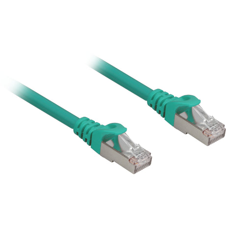 Sharkoon patch cable sftp, rj-45 with cat.6a (green, 1.5 meters, halogen-free)