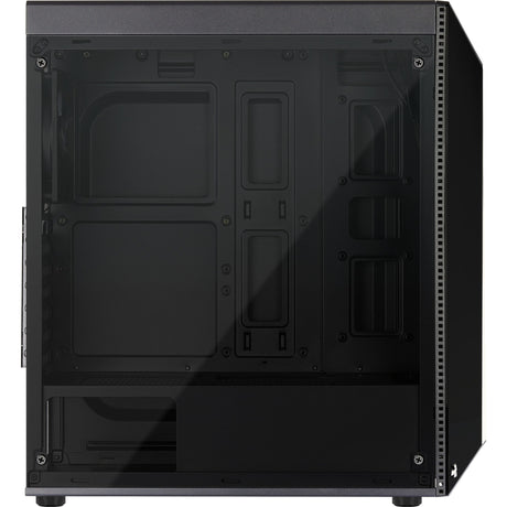 Ohišje Aerocool shard midi tower (črno | 3x USB-A | RGB | okno)