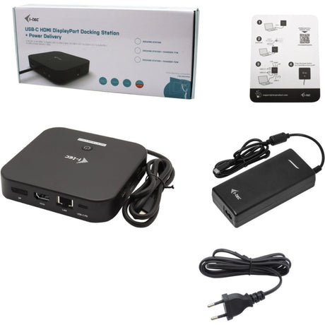 I-tec USB-C HDMI DP Dockingstatioun mat Stroumversuergung 100 W (schwaarz)