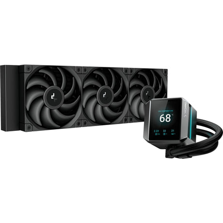 Deepcool mystique 360 vandens aušinimas (juoda, 4 kontaktų pwm ventiliatoriaus jungtis)