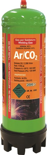 Газова бутилка Gys за еднократна употреба - аргон co2 - 2.2l - 5193043671