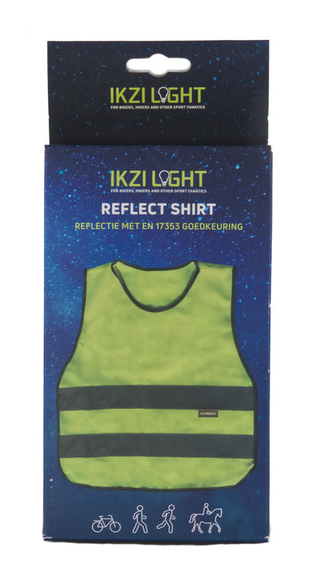 Ikzi-light tükrözés ing xs sárga biztonsági mellény gyerekek