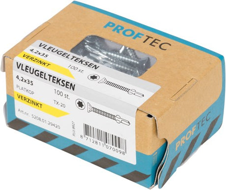 Proftec garden wood screw stainless steel-410 lk + cutting point torx tx20 ​​4.0x70 42 | 200 pieces - 5207.31.26201
