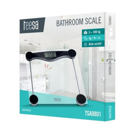 Teesa digital personal scale transparent up to 180kg