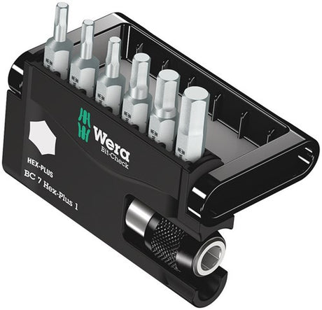 Wera bit-check 7 hex-plus 1, 7 -delni - 1 kos - 05056168001